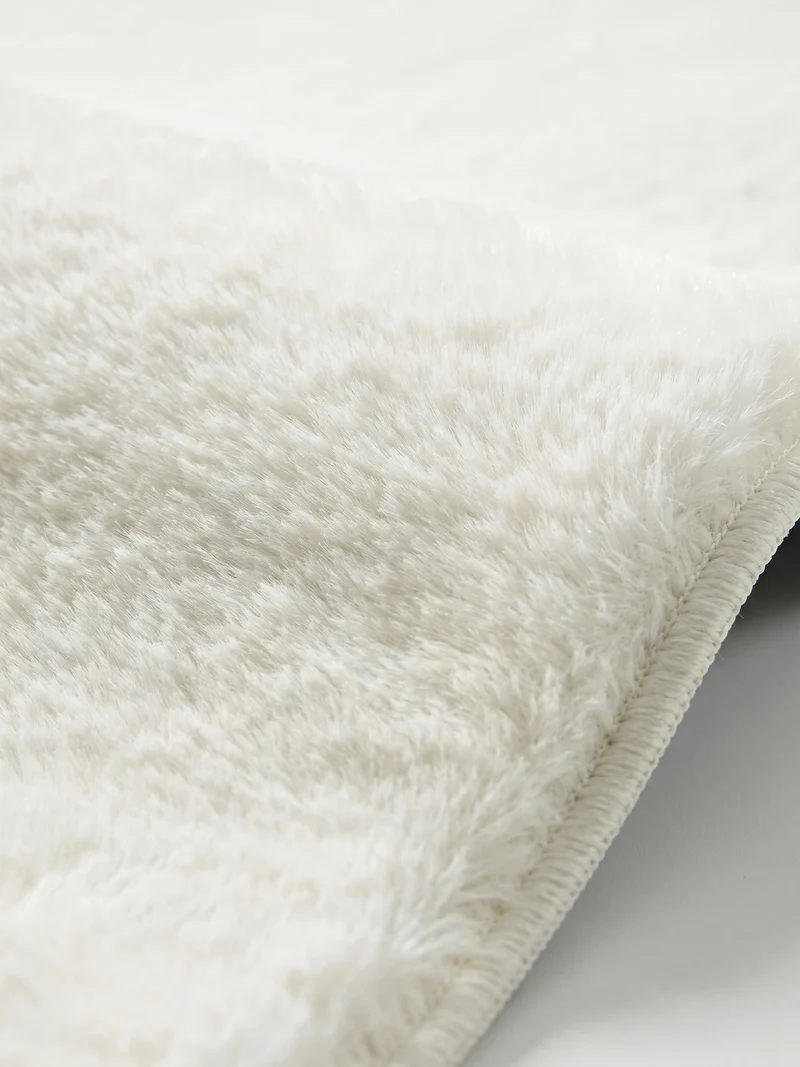 Kurzflor-Teppich Uni plüschig - Polyester, 14 mm Gesamthöhe