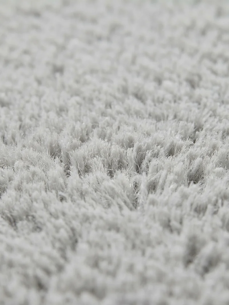 Kurzflor-Teppich Uni plüschig - Polyester, 14 mm Gesamthöhe
