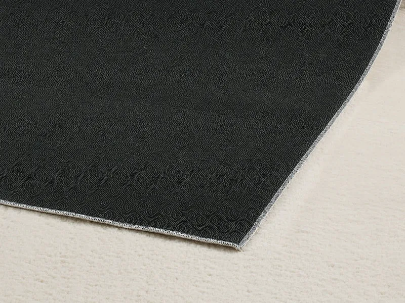 Kurzflor-Teppich Uni plüschig - Polyester, 14 mm Gesamthöhe