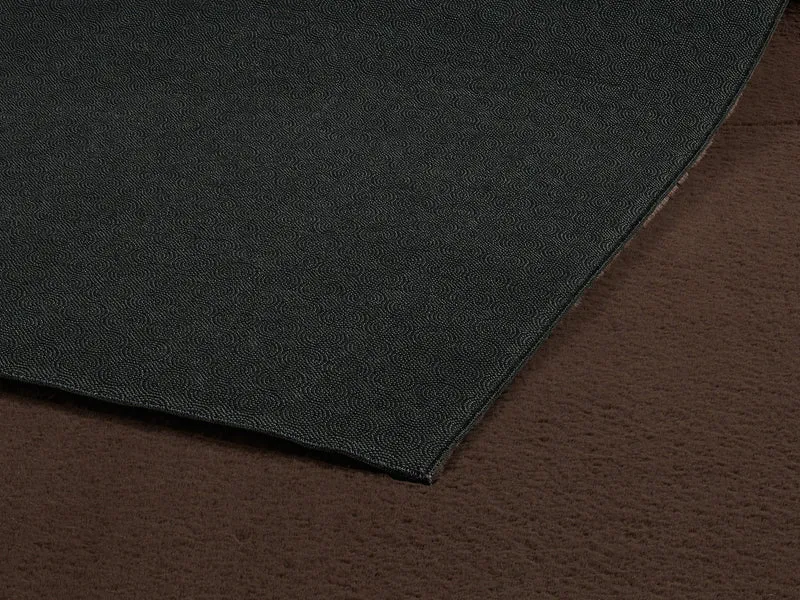 Kurzflor-Teppich Uni plüschig - Polyester, 14 mm Gesamthöhe