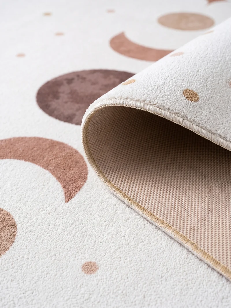 Kinderteppich Mond & Sterne Boho Waschbar