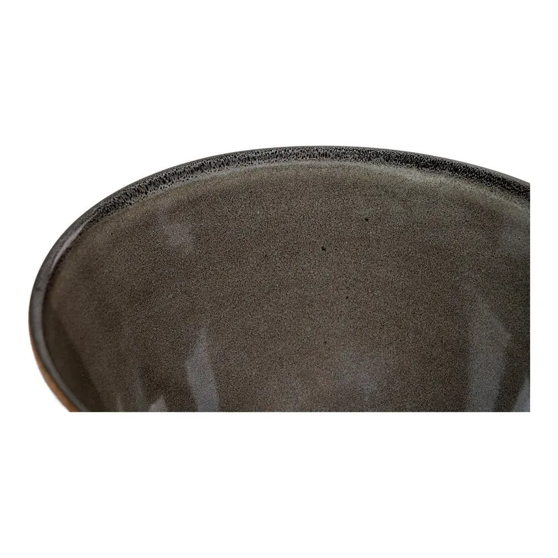 House Nordic Selma Bowl – Servierschüssel, Keramik Grau/Braun, Ø 15 × 9 cm, 4er-Set
