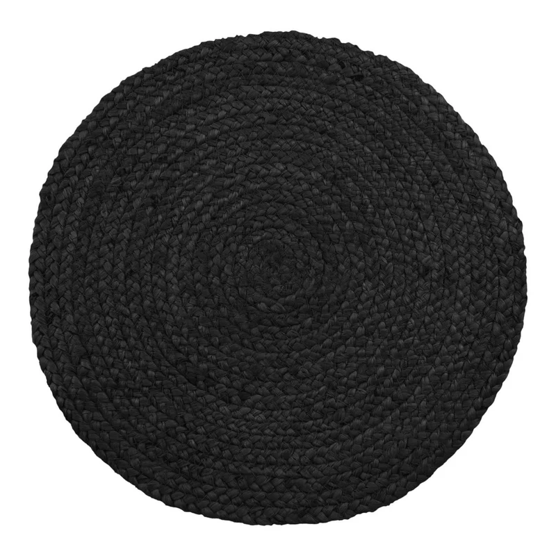 House Nordic Tischset Bombay – Dunkelgrau, Jute, Ø 38 cm, 4er-Set