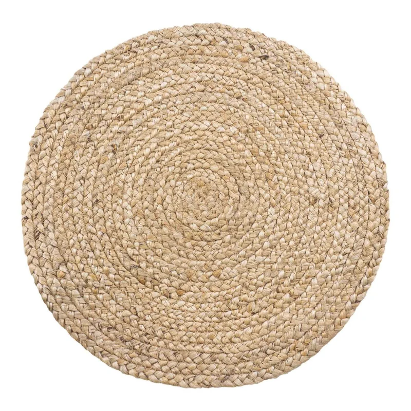 House Nordic Tischset Bombay – Natur, Jute, Ø 38 cm, 38 × 38 × 0,5 cm, 4er-Set