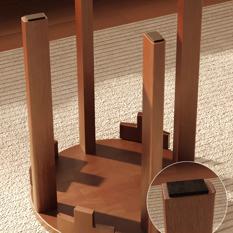 6-in-1 Stapelbare Hocker aus Massivholz