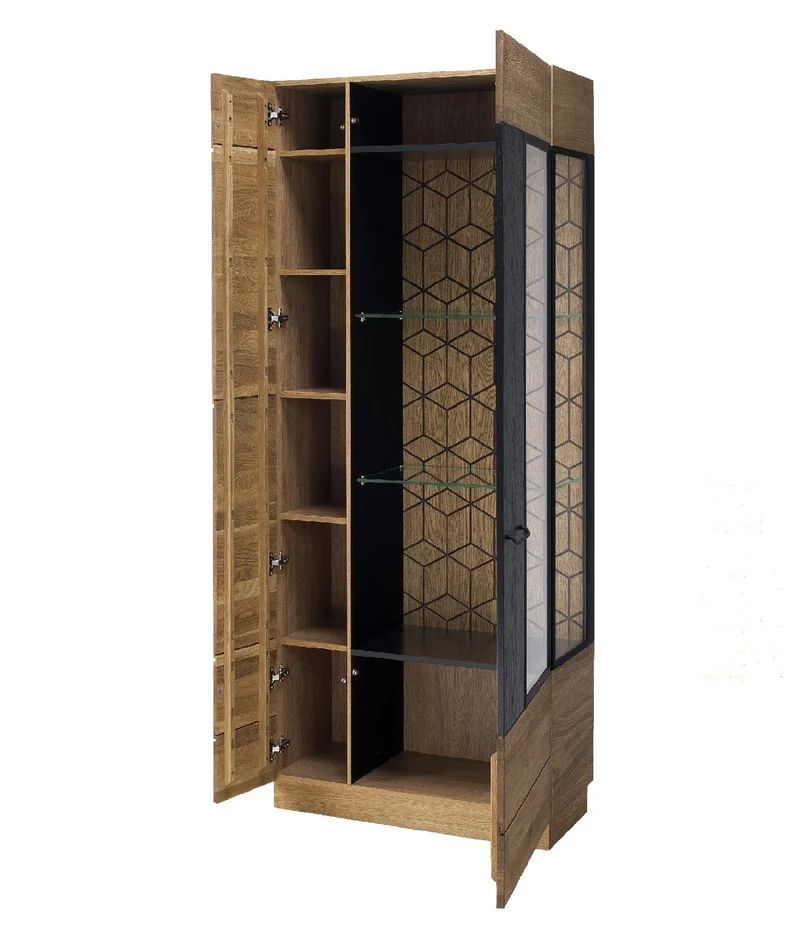 Vitrine aus Eichenholz MOZAIK 12 | LoftStory