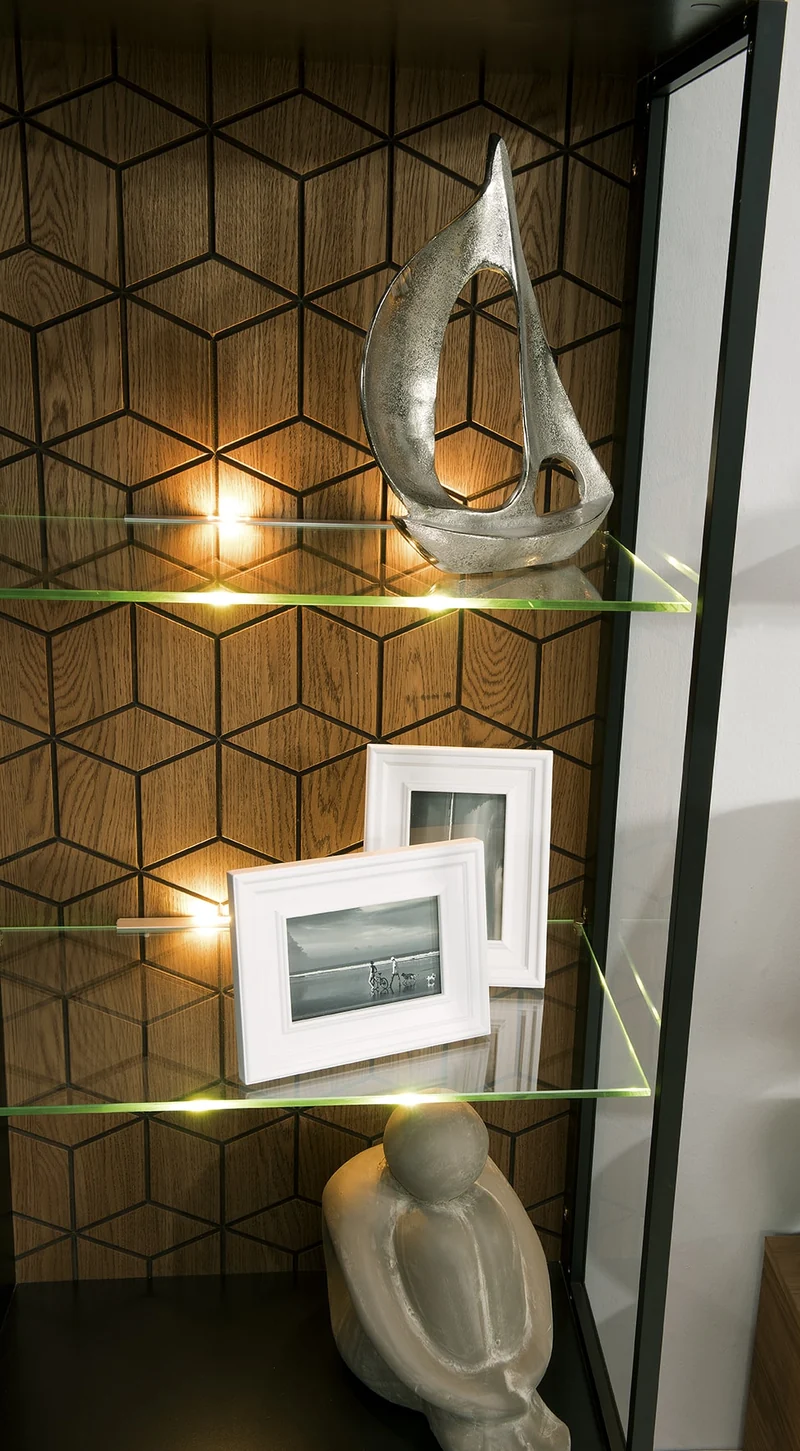 Vitrine aus Eichenholz MOZAIK 12 | LoftStory
