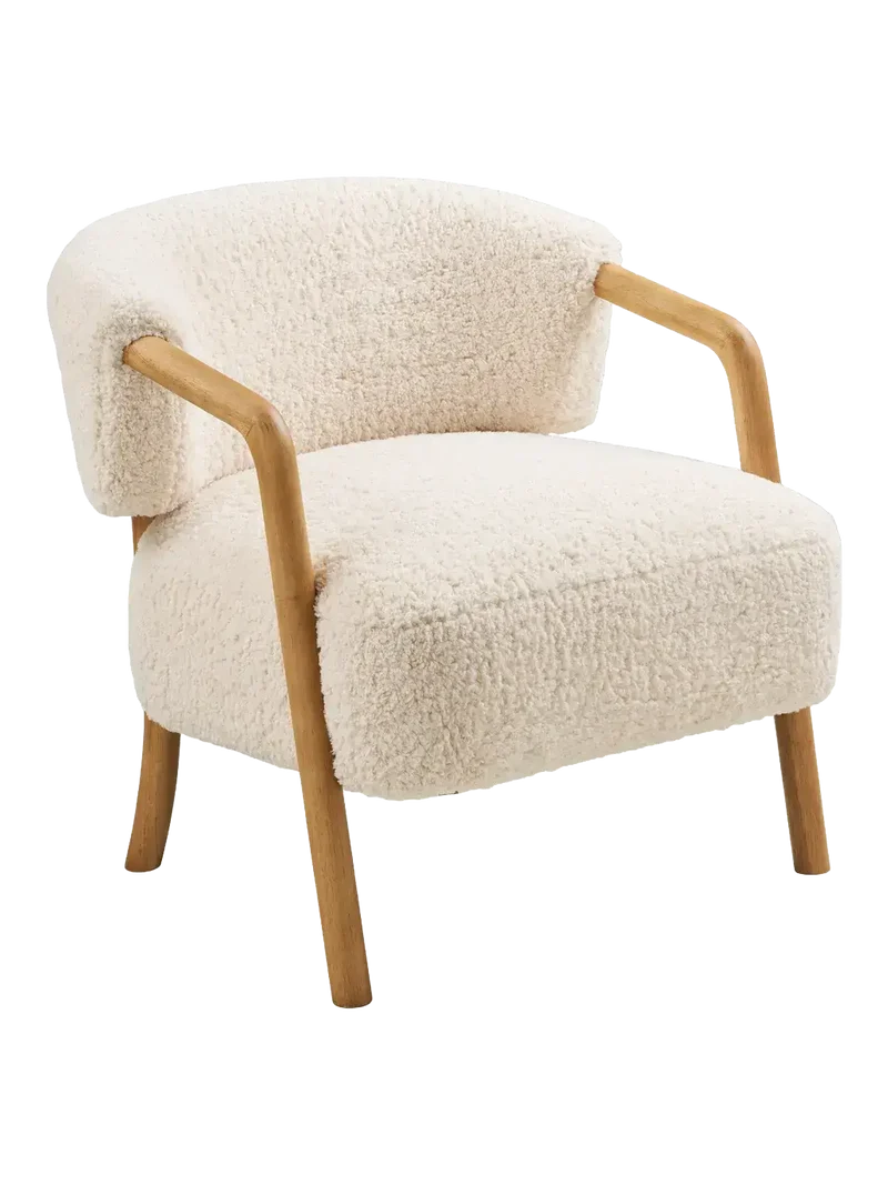 Dakar Loungesessel beige/dunkel natur