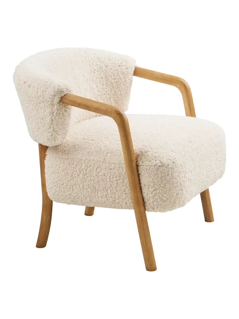 Dakar Loungesessel beige/dunkel natur