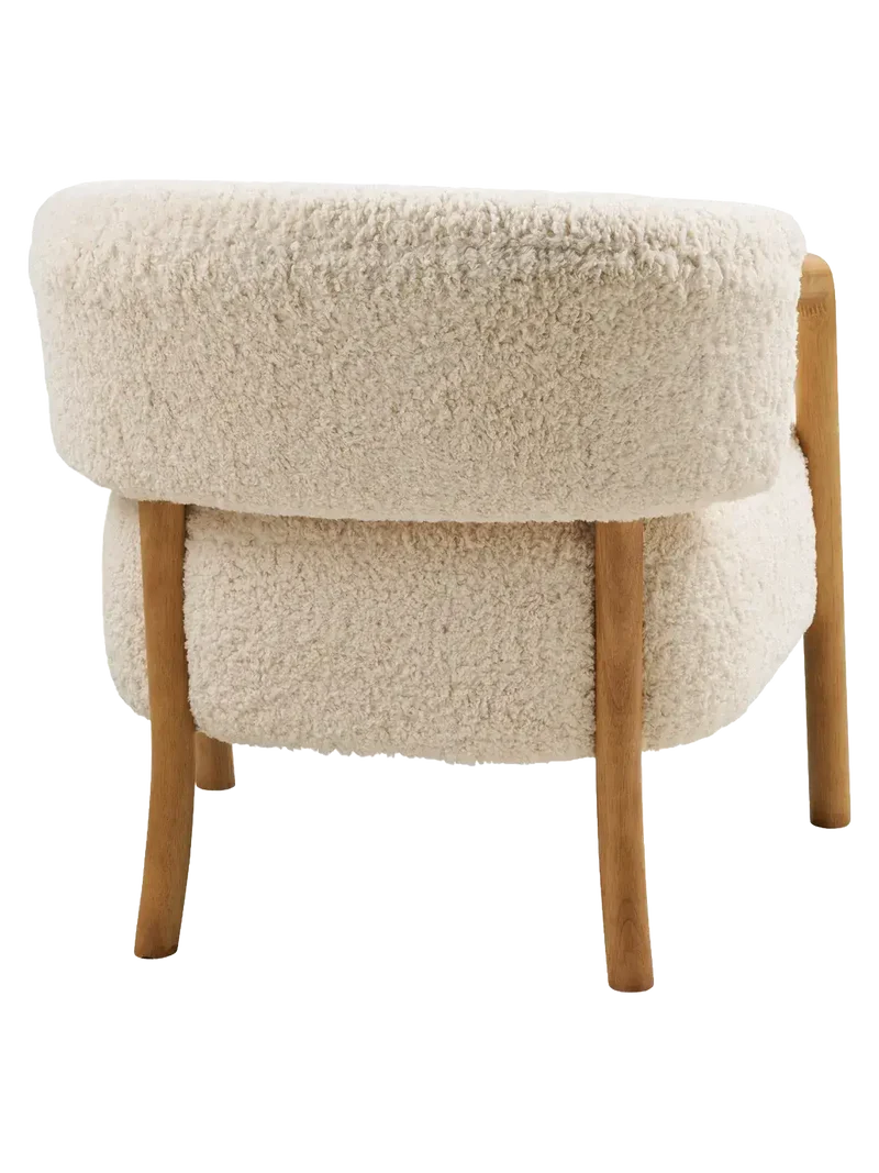 Dakar Loungesessel beige/dunkel natur