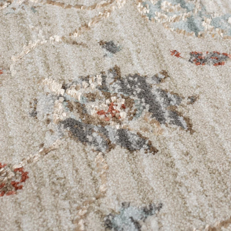 Teppich Kurzflor Persisch Floral Muster, Orientalisch, Wohnzimmer