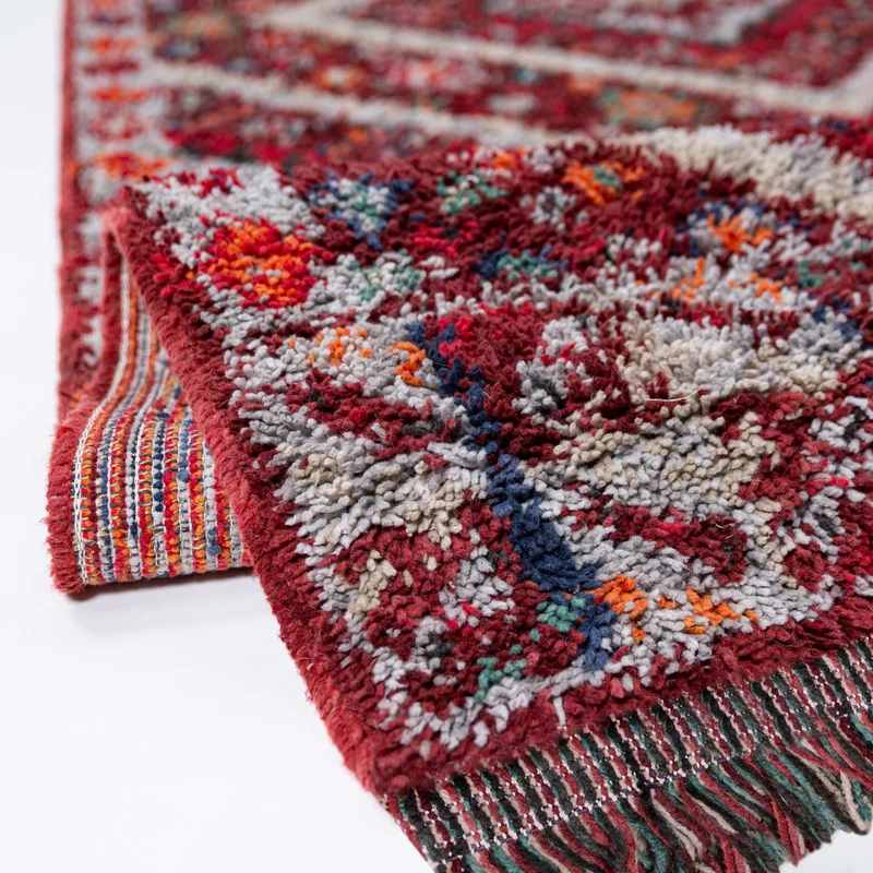 Shaggy-Teppich Berber-Muster · recycelter Flor · 30 mm