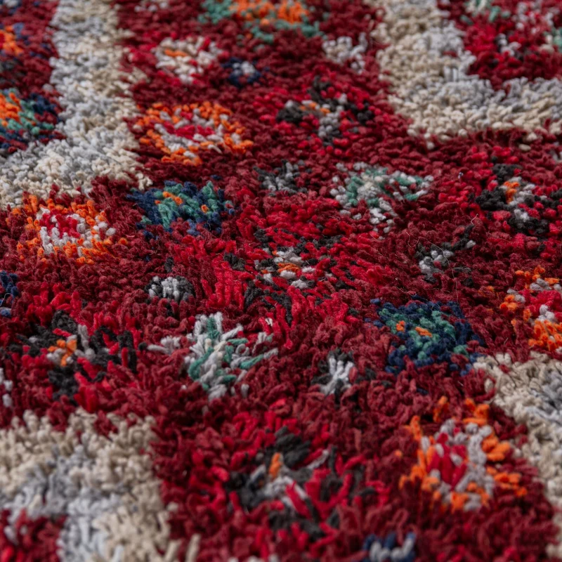 Shaggy-Teppich Berber-Muster · recycelter Flor · 30 mm