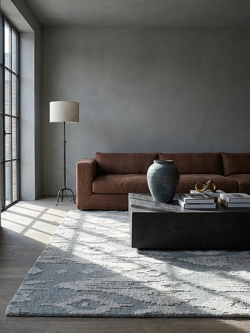 Wollteppich Ethno Ikat, Wohnzimmer
