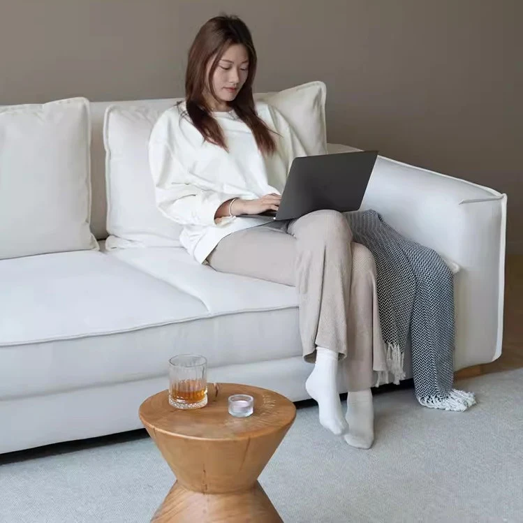 Nordisches Minimalismus-Schlafsofa aus Chenille-Stoff