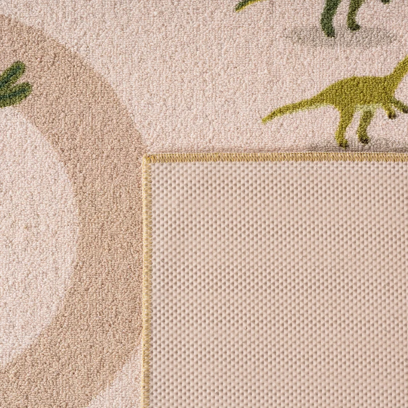 Kinderteppich Dinosaurier Waschbar mit Rutschstopp