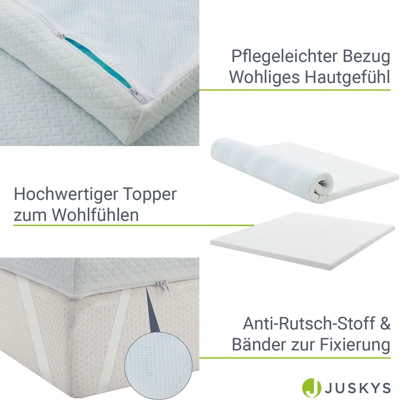 Orthopädischer Matratzentopper aus Memoryschaum