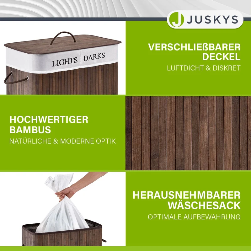 Bambus Wäschekorb Curly