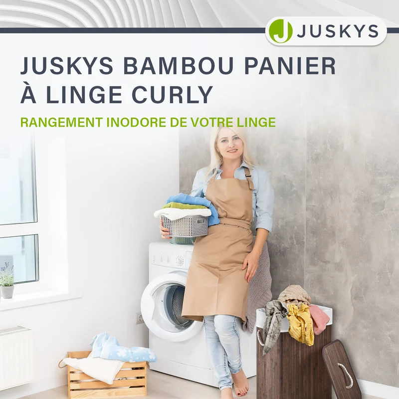 Bambus Wäschekorb Curly