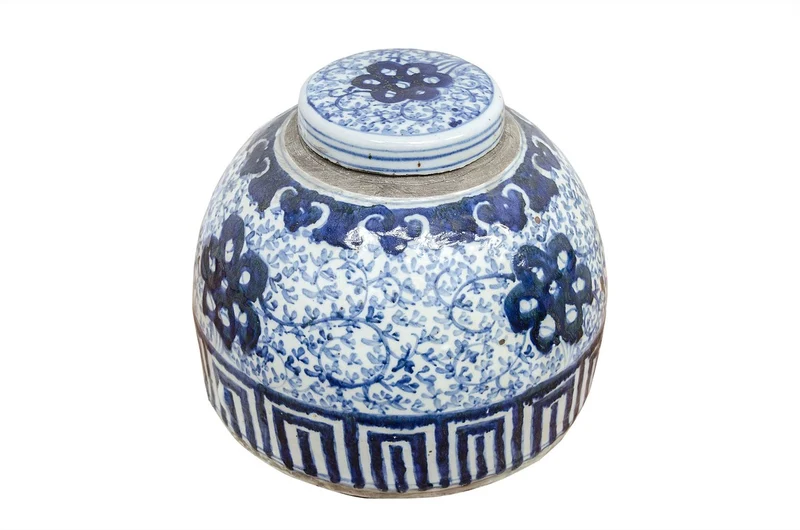 Casa Padrino Luxus Vase Ø 30 x H. 23 cm - Bauchiges Vorratsgefäß aus Porzellan - Luxus Deko Accessoires
