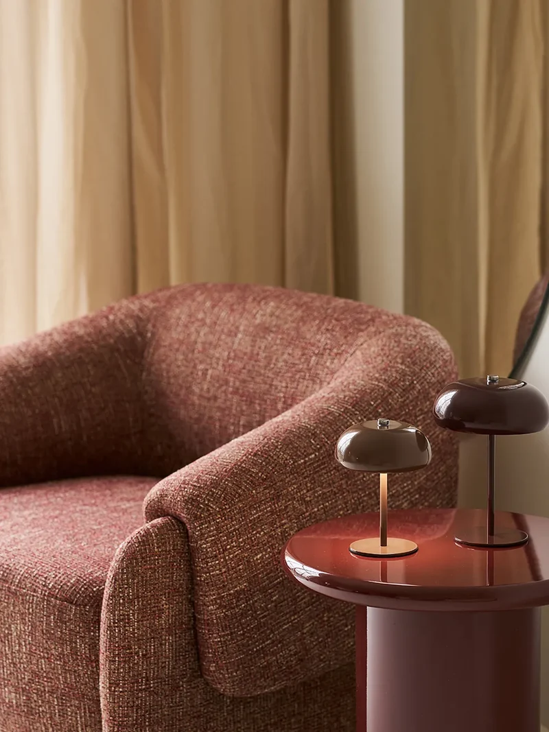 Hamilton Loungesessel bordeaux meliert