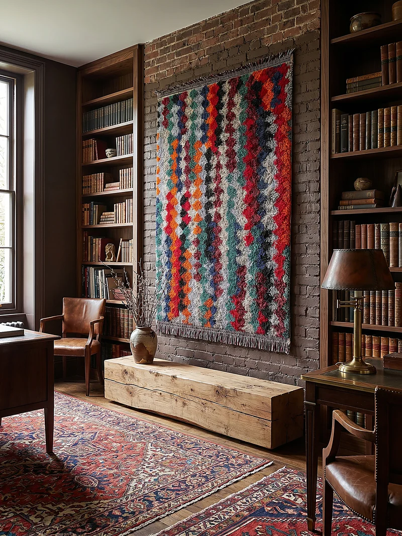 Shaggy-Teppich Berber-Diagonale · 30 mm Hochflor · recycelter Polyesterflor