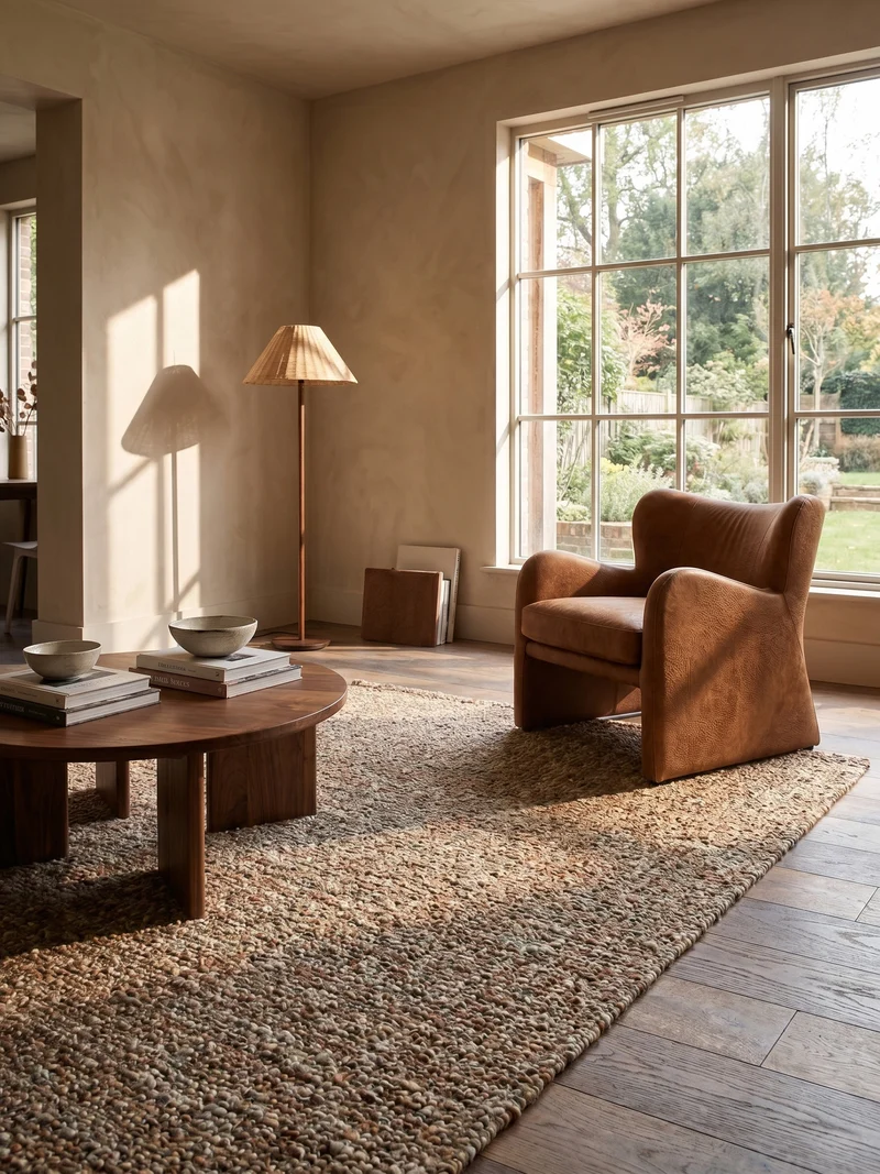 Wollteppich Tweed-Heather Bouclé · 100 % Schurwolle · Handgewebt · Multi-Tonal