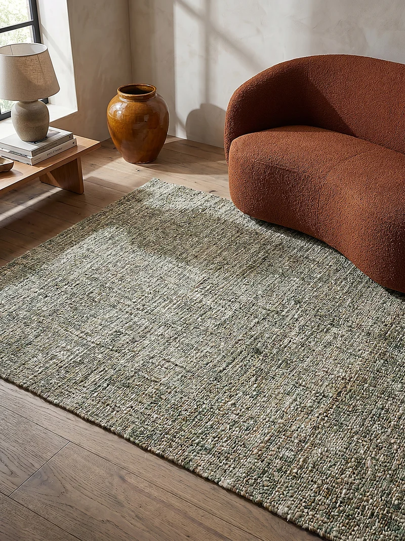 Wollteppich Tweed-Heather Bouclé · 100 % Schurwolle · Handgewebt · Multi-Tonal