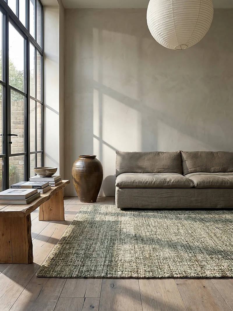 Wollteppich Tweed-Heather Bouclé · 100 % Schurwolle · Handgewebt · Multi-Tonal