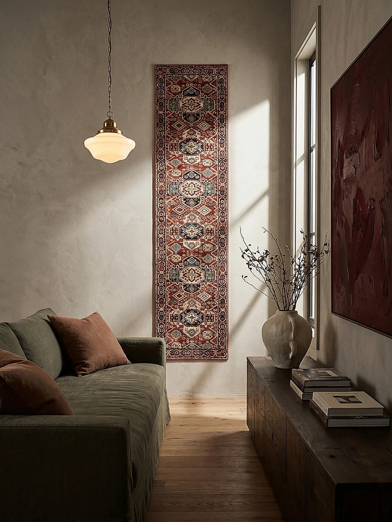 Vintage-Teppich geometrisch · Polypropylen · 12 mm Flor