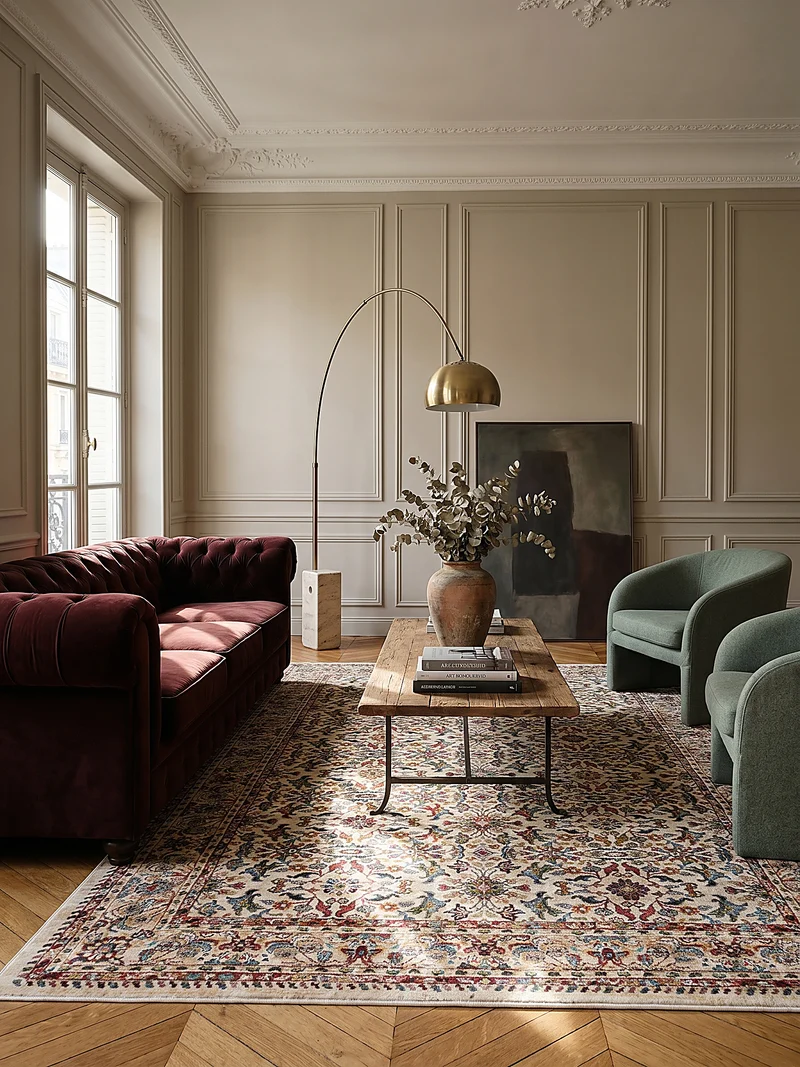 Teppich Ornamentmuster · Polypropylen · 12 mm Flor