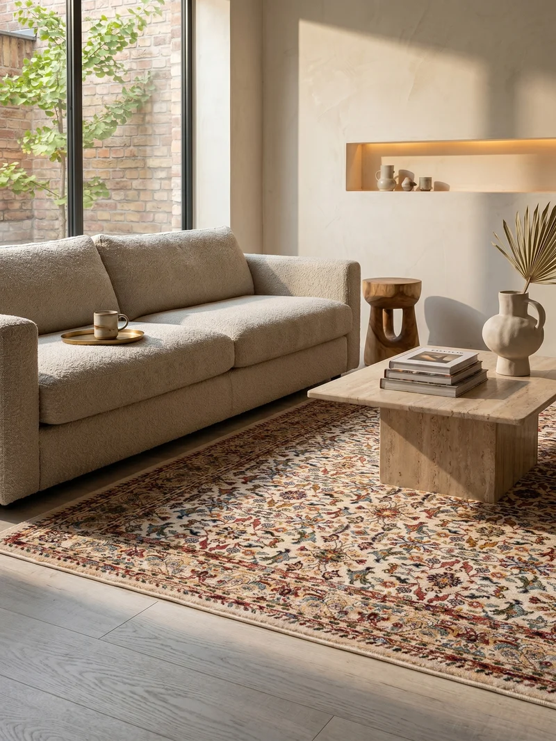 Teppich Ornamentmuster · Polypropylen · 12 mm Flor