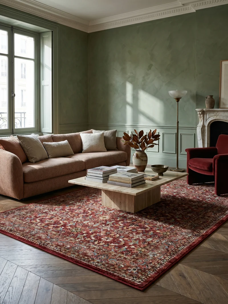 Teppich Ornamentmuster · Polypropylen · 12 mm Flor