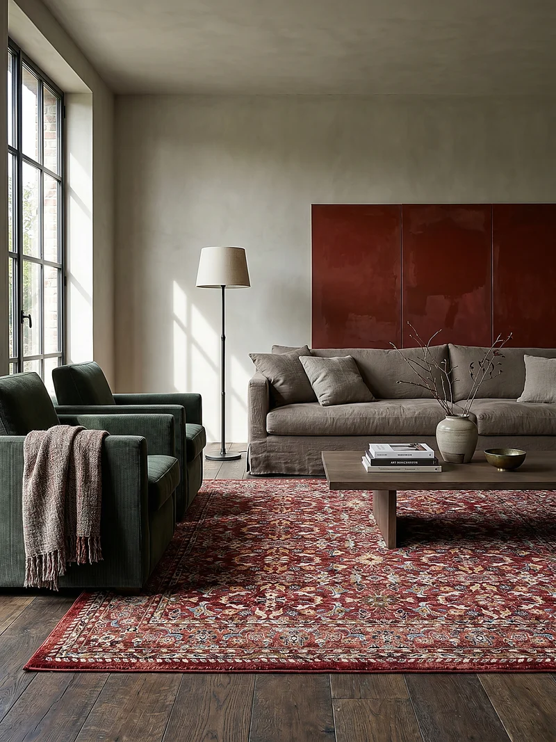 Teppich Ornamentmuster · Polypropylen · 12 mm Flor