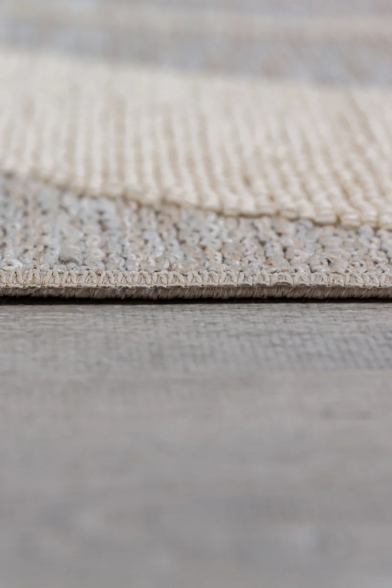 Waschbarer Teppich Abstraktes Wellenmuster, Wohnzimmer schmutzabweisend