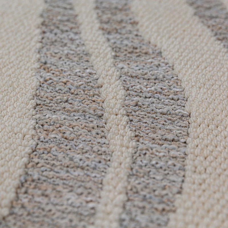 Waschbarer Teppich Abstraktes Wellenmuster, Wohnzimmer schmutzabweisend