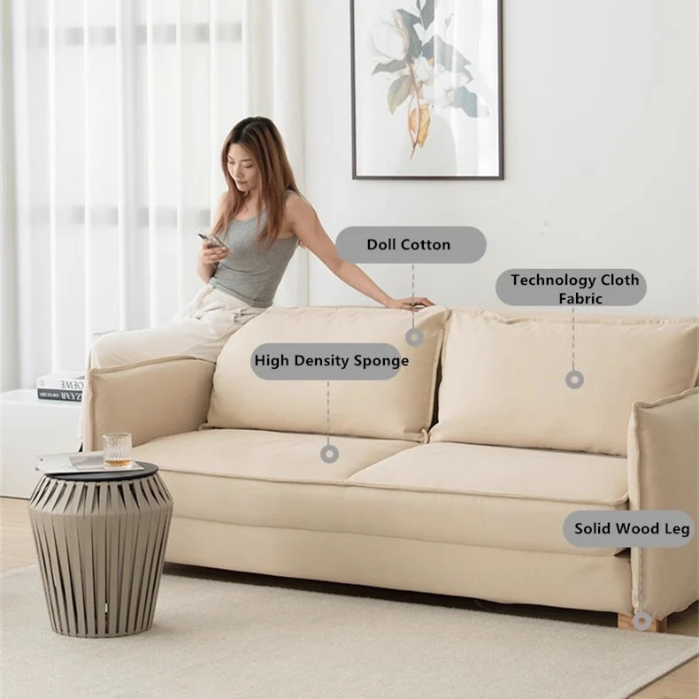 Nordic-Minimalismus-Bodenschlafsofa