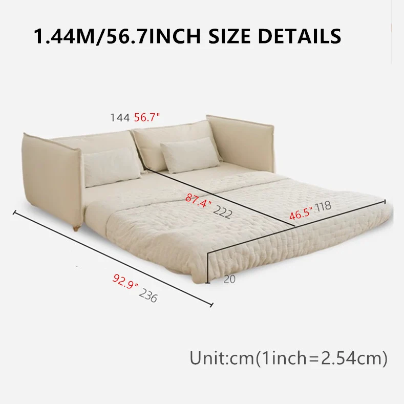 Nordic-Minimalismus-Bodenschlafsofa
