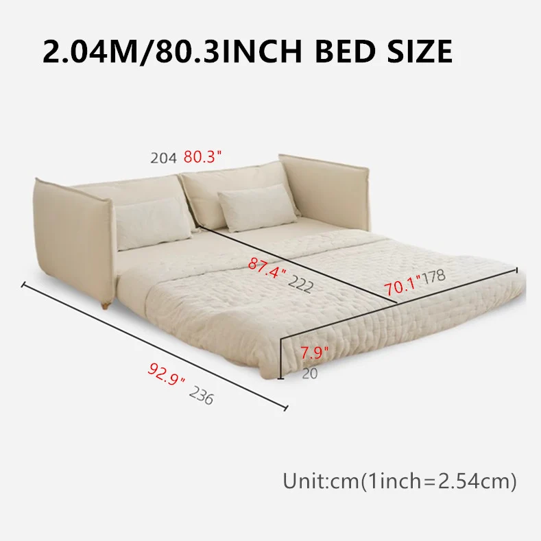 Nordic-Minimalismus-Bodenschlafsofa