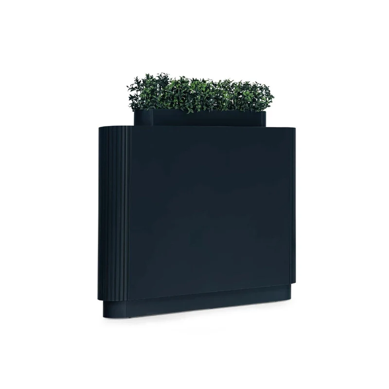 Çiçeklik Modern Planter Unit – Sleek Black Indoor & Outdoor Divider