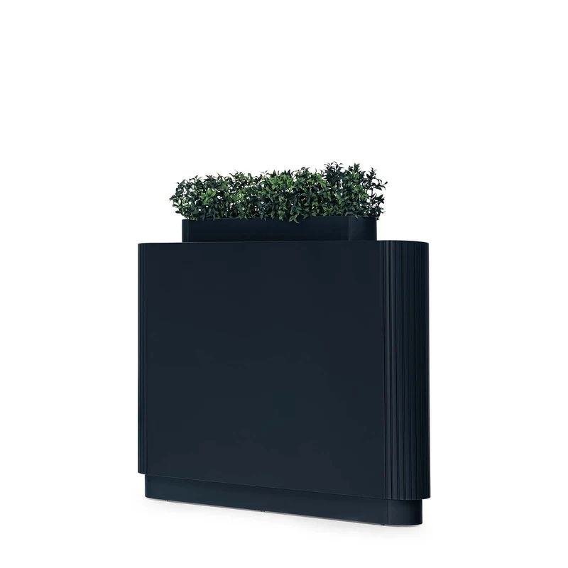 Çiçeklik Modern Planter Unit – Sleek Black Indoor & Outdoor Divider