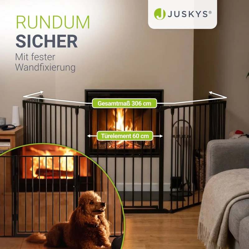 Kamin- / Ofenschutzgitter 300 cm