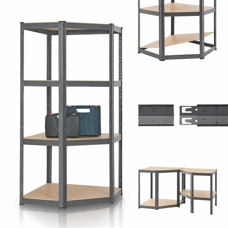 Eckregal Corner Easy 160 x 75 x 40-75 cm