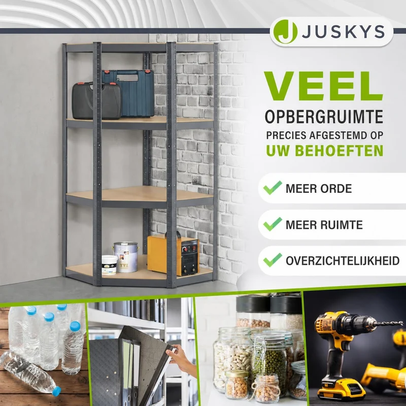 Eckregal Corner Easy 160 x 75 x 40-75 cm