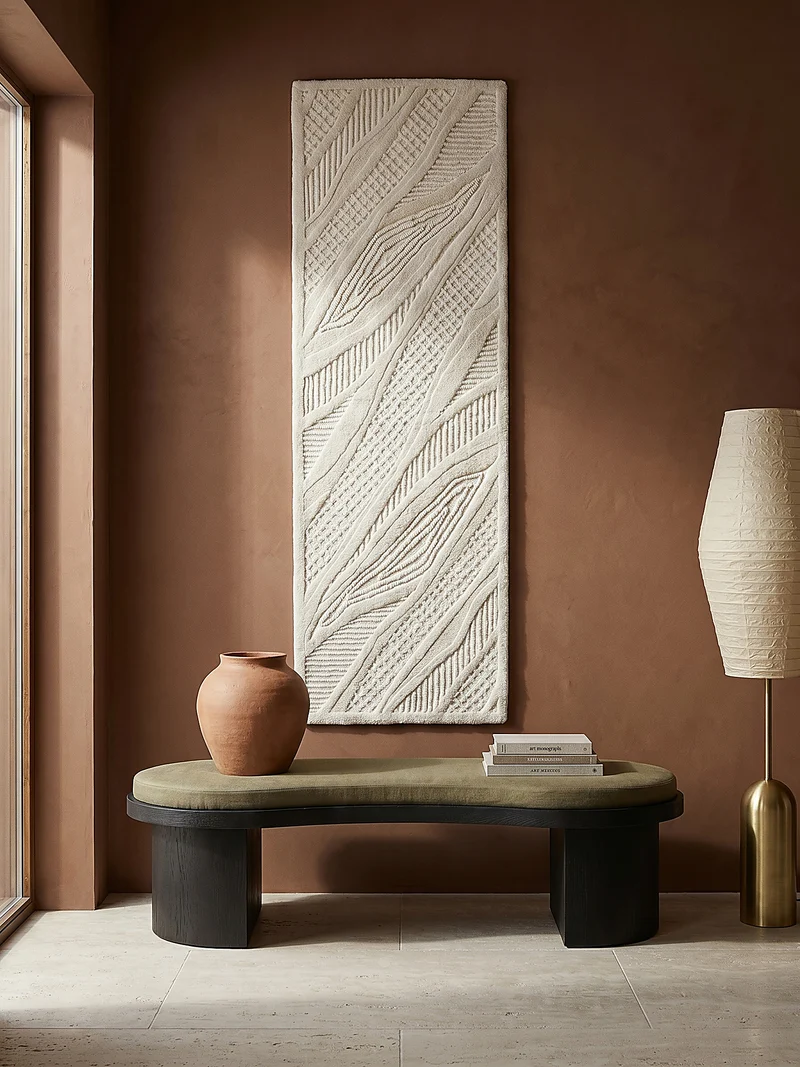 Wollteppich Abstract-Relief · 91 % Wolle · 14 mm Mittelflor
