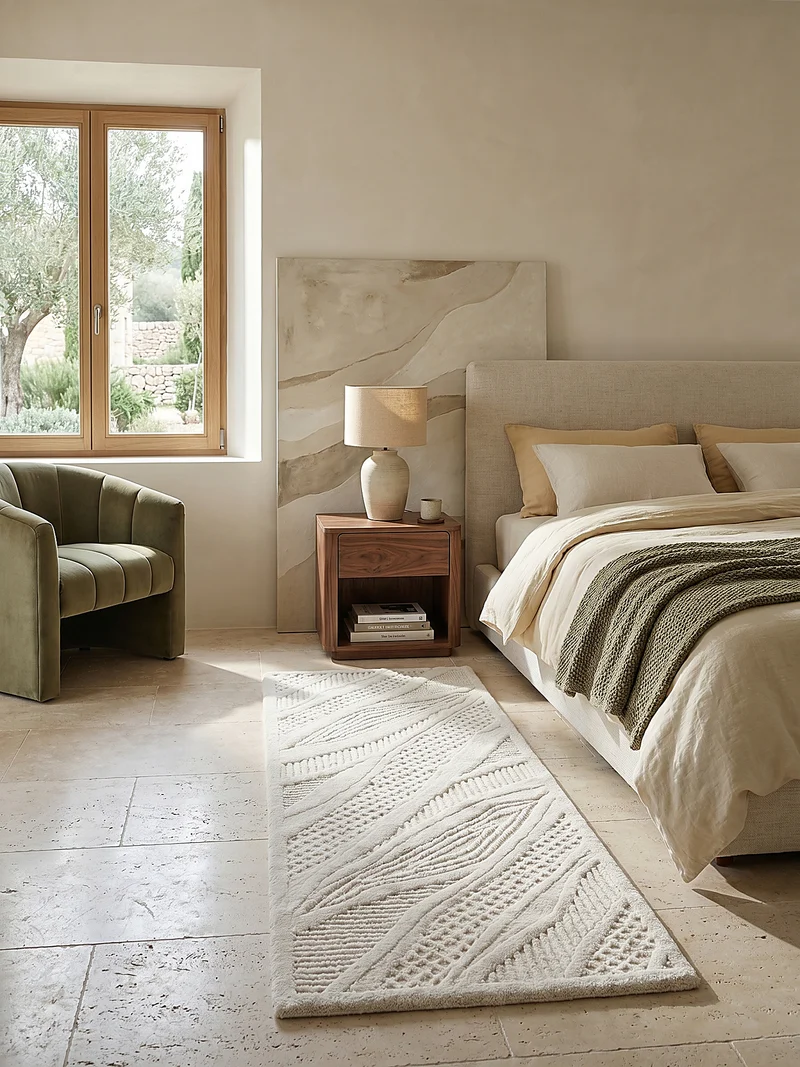 Wollteppich Abstract-Relief · 91 % Wolle · 14 mm Mittelflor