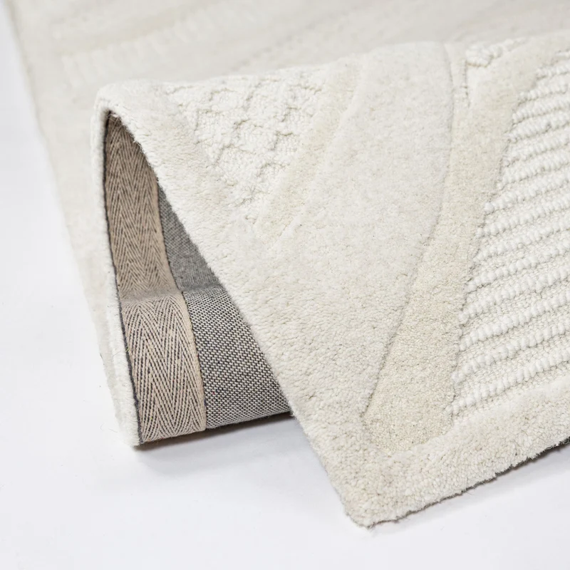 Wollteppich Abstract-Relief · 91 % Wolle · 14 mm Mittelflor