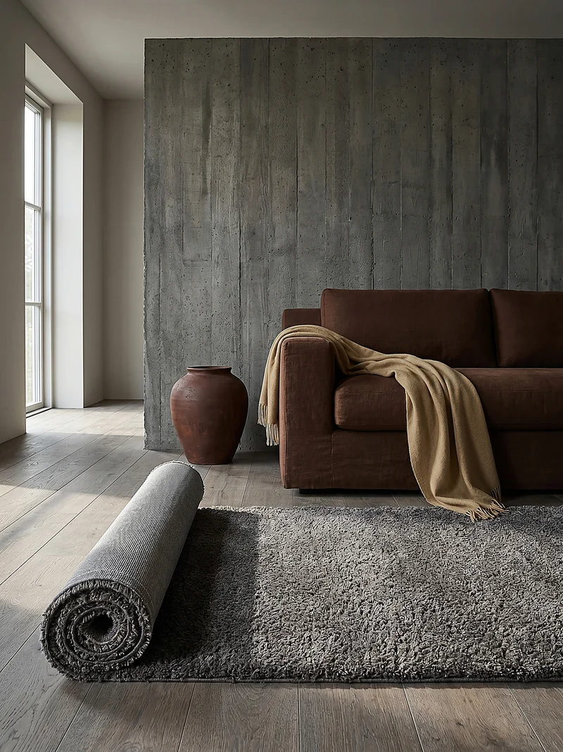 Waschbarer Shaggy-Teppich · 33 mm Hochflor · Polyester