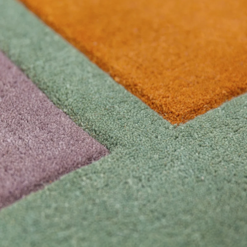 Wollteppich Retroform handgetuftet · 100 % Wolle · 10 mm