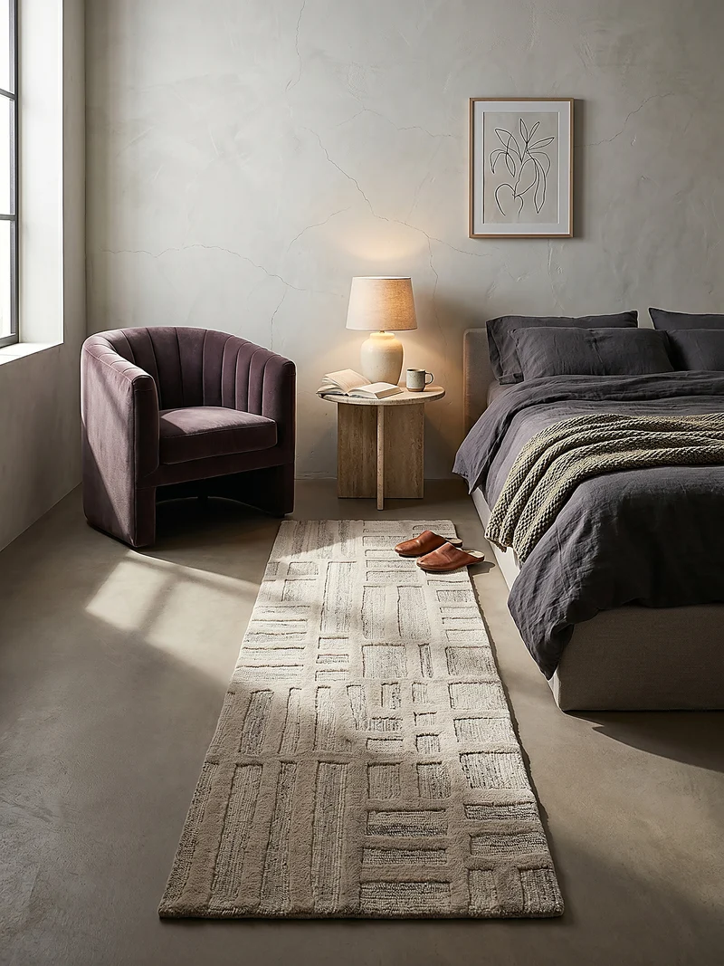 Wollteppich Abstrakt-Muster · 100 % Wolle · 6 mm Kurzflor